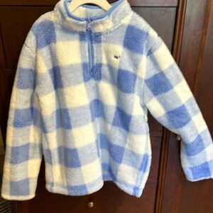 Vineyard Vines girls large 14 cozy zip fleece. Worn once.